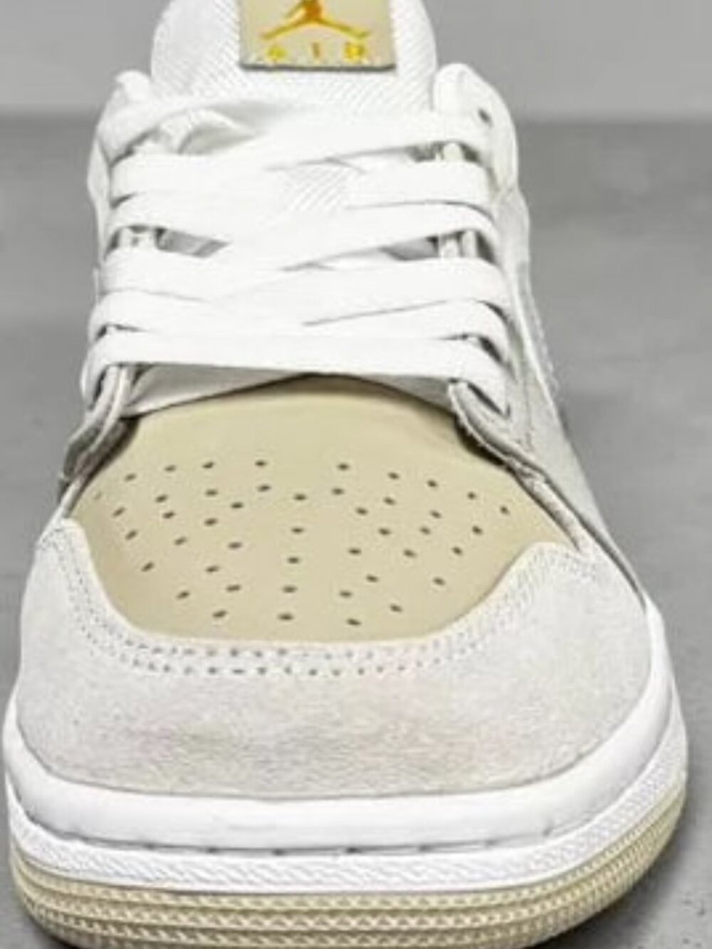 Nike Air Jordan 1 Low White Beige Sneakers